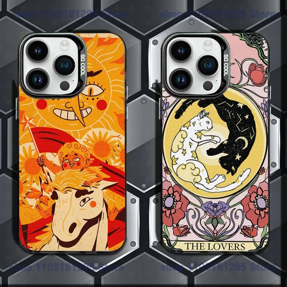 

Phone Case For iPhone 17,16,15,14,13,12,11, Pro, Max, Plus,T-Tarot Card Colorful Gradient Soft TPU Back Cover