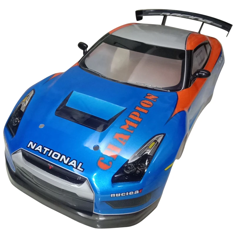 2023 Newest 1/10 RC car shell body shell with wing PVC RC shell use hard box for 1:10 RC hobby drift car 180mm width