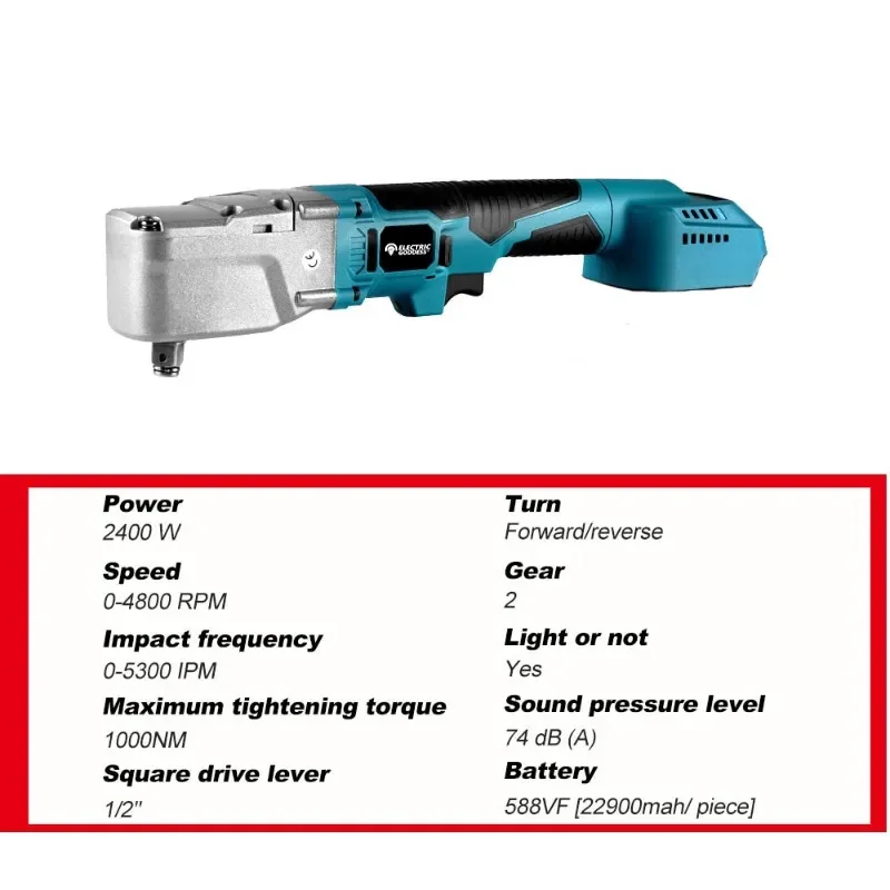 220FT/LBS Brushless Electric Ratchet Wrench Cordless Removal Screw Nut Car Repair Power Tool For Makita 18V Battery Pin