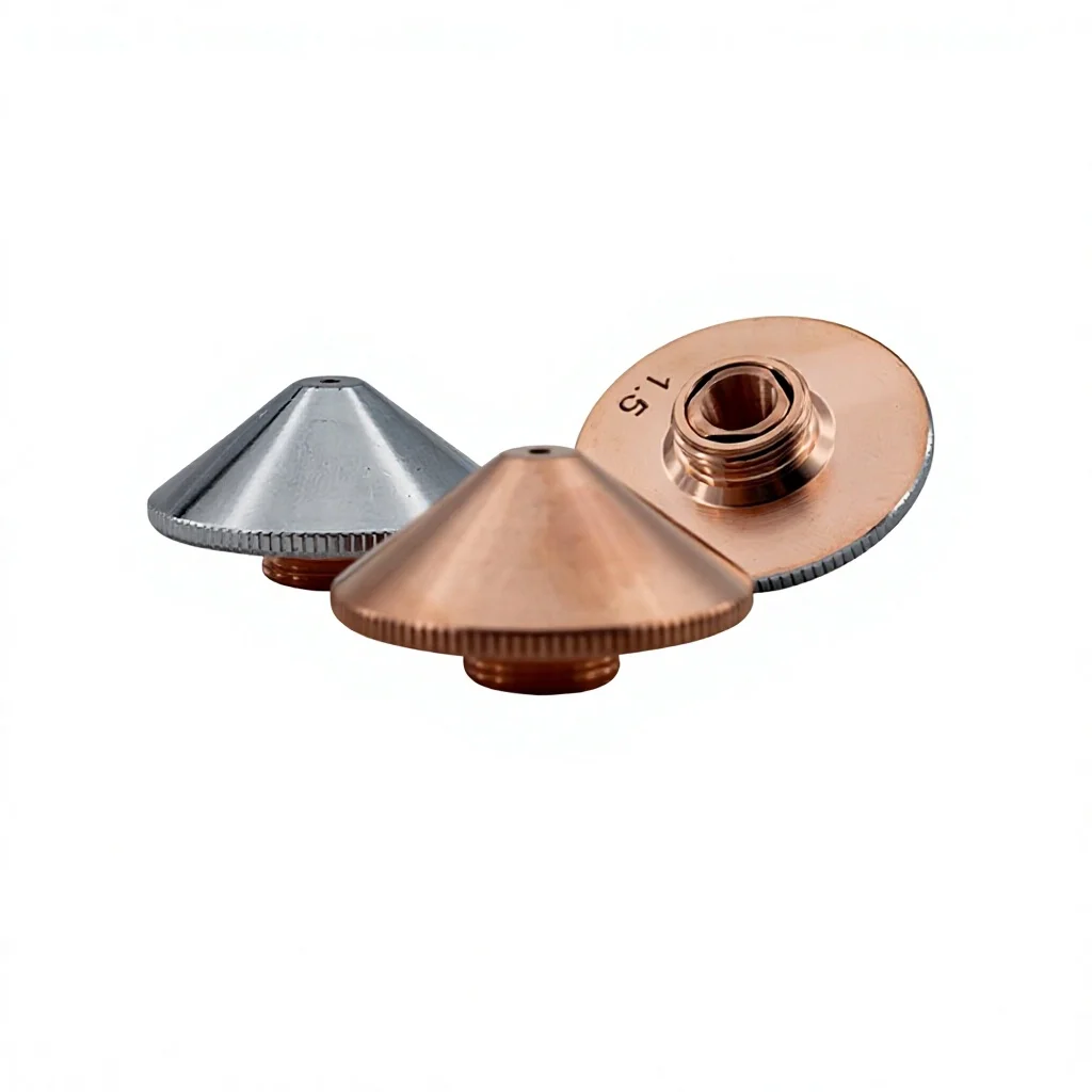 Custom Fiber Laser Cutting Nozzles Single-Layer and Double-Layer Copper Cutting Nozzles From China