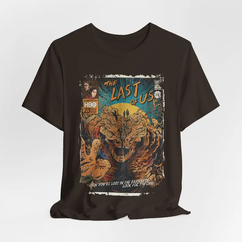Aesthetic The Last of Us Vintage Halloween Horror Movie Streetwear Graphic Unisex Short Sleeve T-Shirt