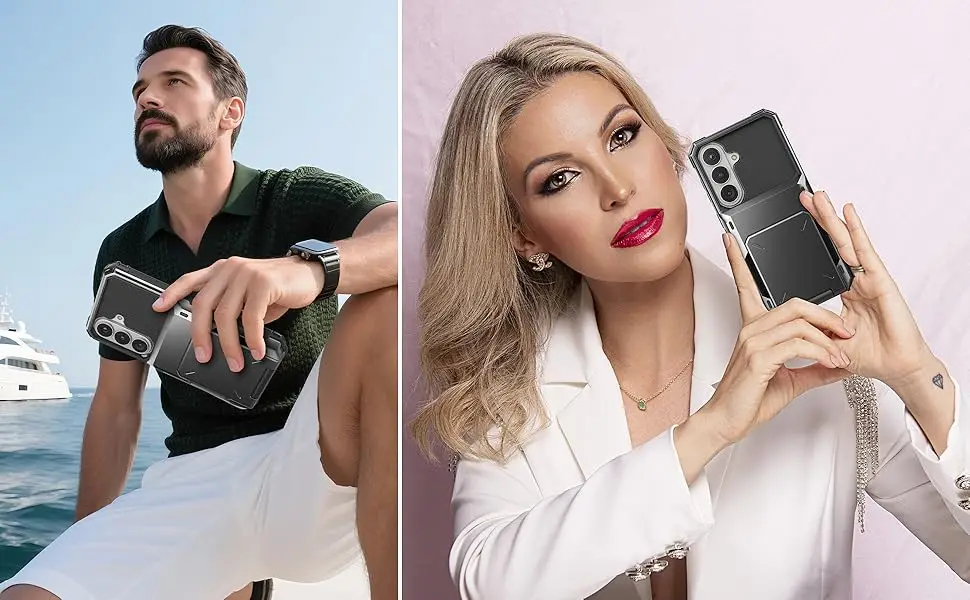 Für Samsung Galaxy A37 Samsung A57 A56 A36 A26 A17 Kartenhalter-Hülle Robuste Brieftasche mit Verstecktem Klappfach Schützende Handyhülle – Detail 7