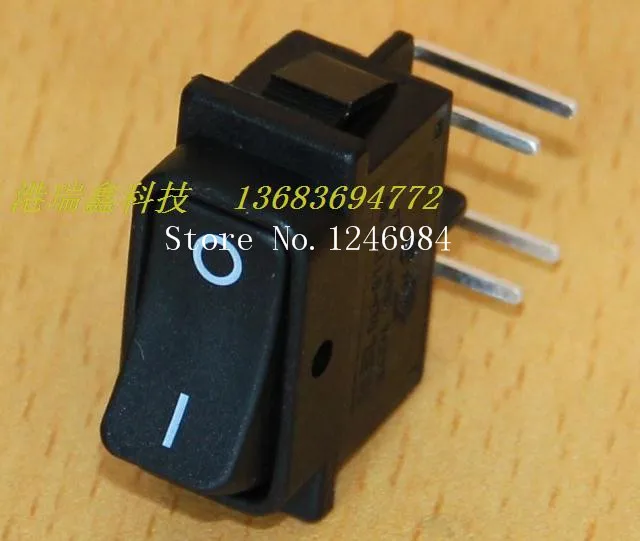 [SA]Power switch RLEIL rocker switch Dual curved feet long black legs flat rocker switch RL1-8--50pcs/lot