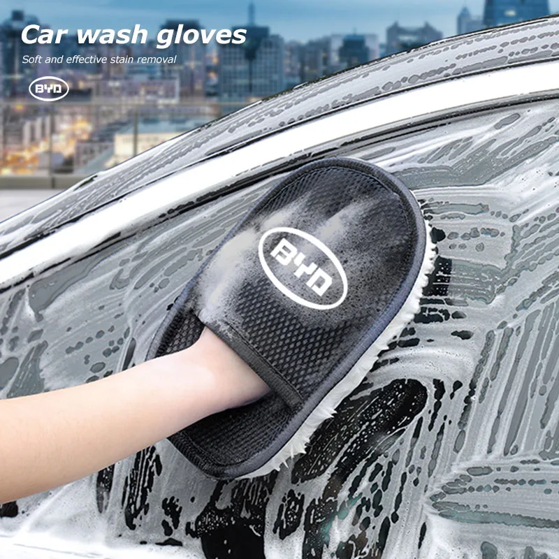 1Pcs Car Wash Glove… - image
