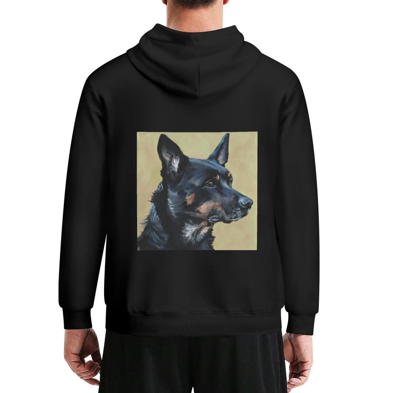

AUSTRALIAN KELPIE beautiful Fine Art Dog Painting Hoodie aesthetic clothing men's clothes men's autumn clothes autumn hoodie