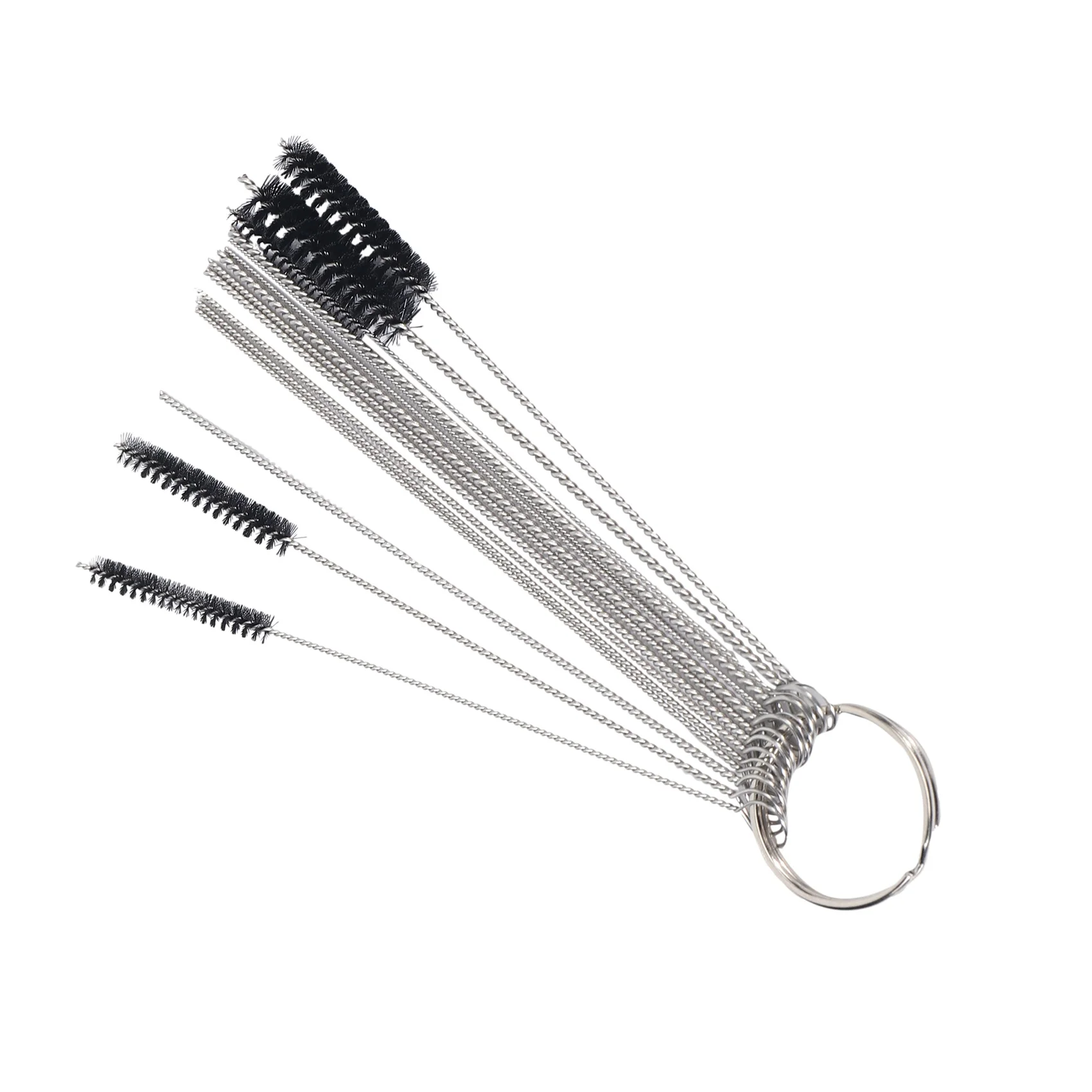 Carburetor Carbon Dirt Jet Cleaner Tool Kit 10x Cleaning Needles With 5x Brushes