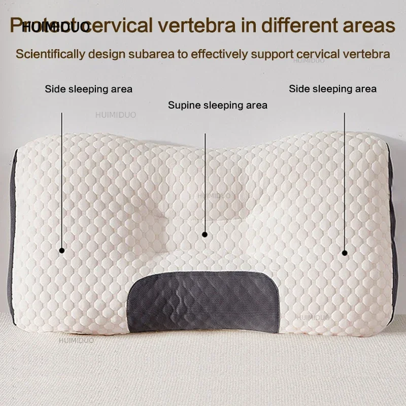 Neck Pillow Help Sleep And Protect The Neck Cervical Orthopedic Household Soybean Fiber SPA Massage Pillow For Sleeping New