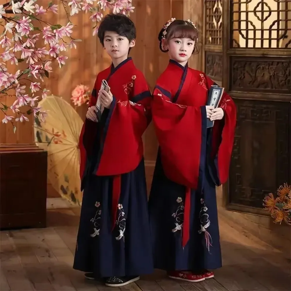 

Halloween Show Children's Dress Costume Boy Hanfu Ancient Outfit Cosplay Girls Casual Dresses Kids Clothes Baby Chinese Vestidos