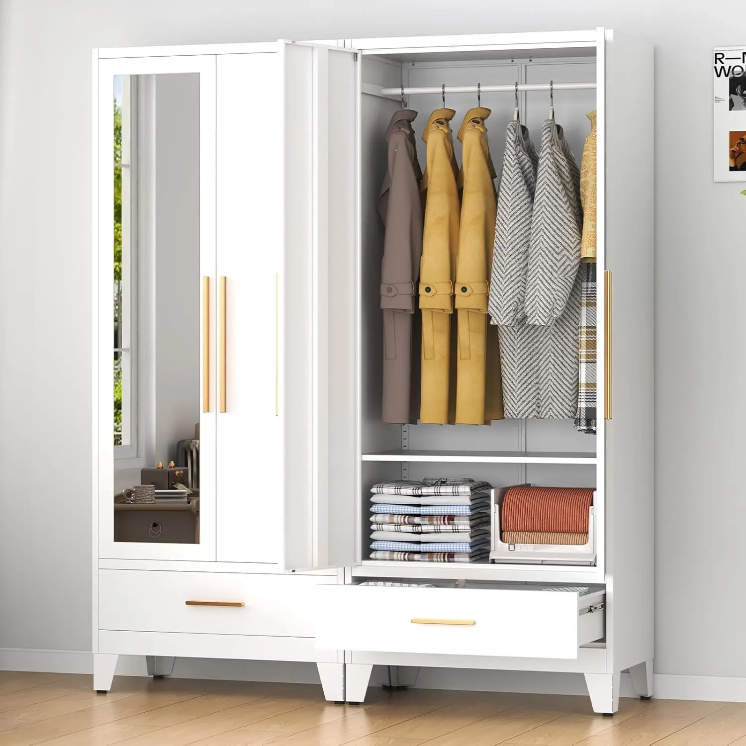 75" Tall Metal Armo…