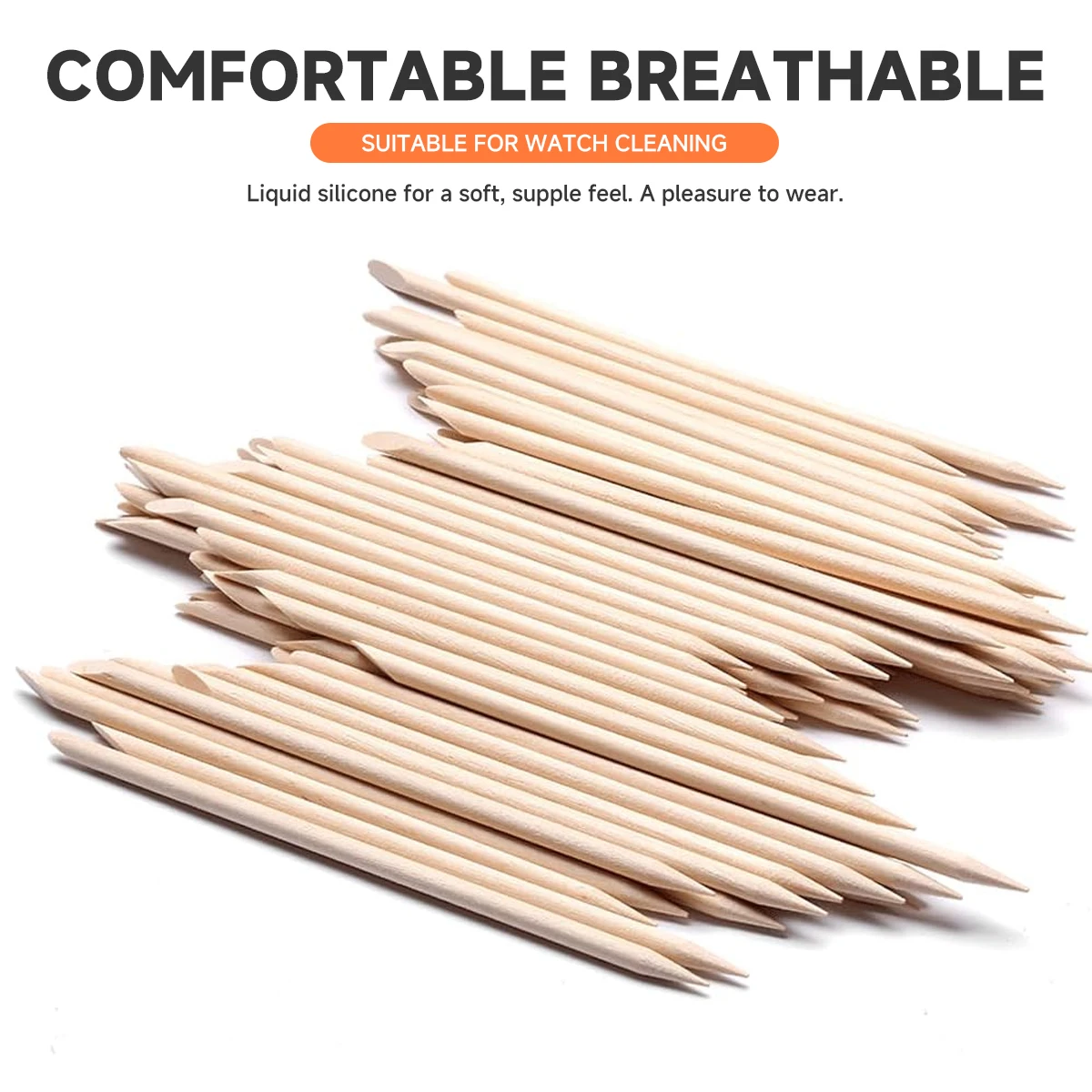 20pcs Watch Repair Solid Wood Cleaning Stick Willow Wood Stick Suitable for Movement Repair Dial Cleaning Tool Wooden Strip 2030 image 5