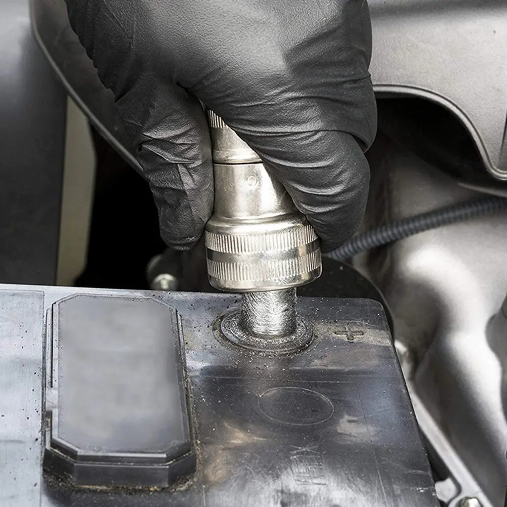 

2 шт. щеток для чистки клемм аккумулятора, стальные проволочные щетки, маленькие и легкие инструменты для очистки клемм аккумулятора, аксессуары для автомобилей