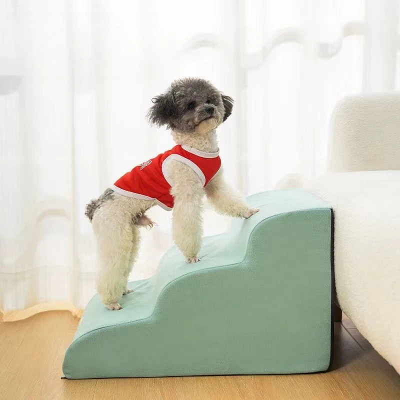 YUE Hot Sale Puppy stairs High Density Foam Dog Steps 3 Tiers Non Slip Pet Stairs For Older Injured Dogs With Joint Pain