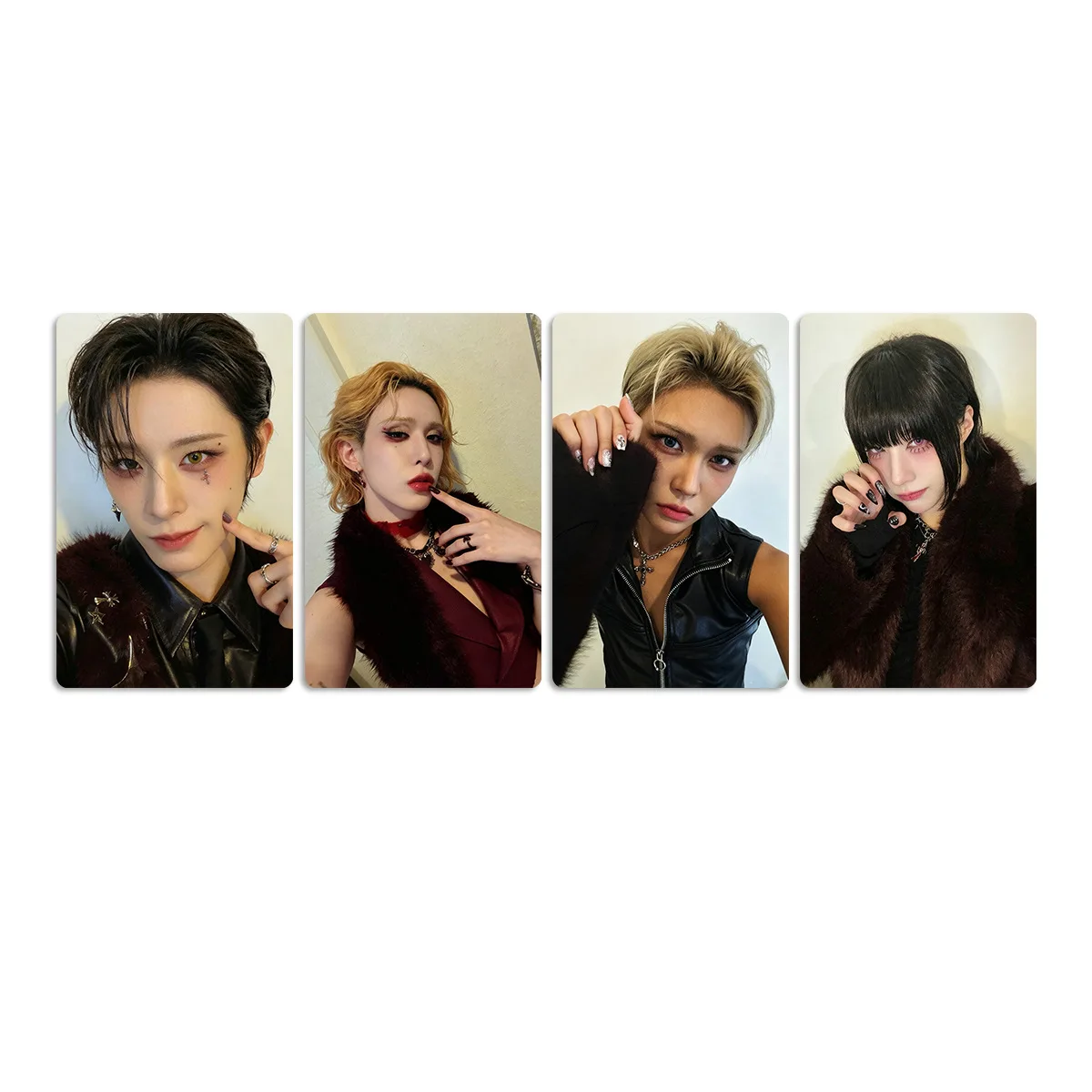 4Pcs/Set Idol Group XLOV New Series Asia Tour 2026 In Manila Periphery Lomo Cards Postcards WUMUTI RUI HARU HYUN Fans Gifts image 6
