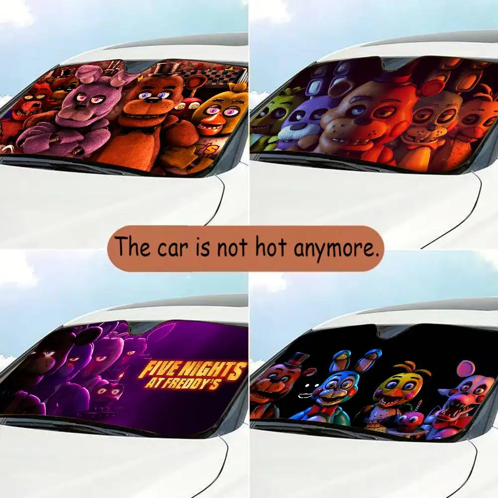 

Movie F-Five N-Nights at F-Freddy's 2- Car Sunshade Windscreen Visor Windscreen Heat Reflector Protect Car Interior