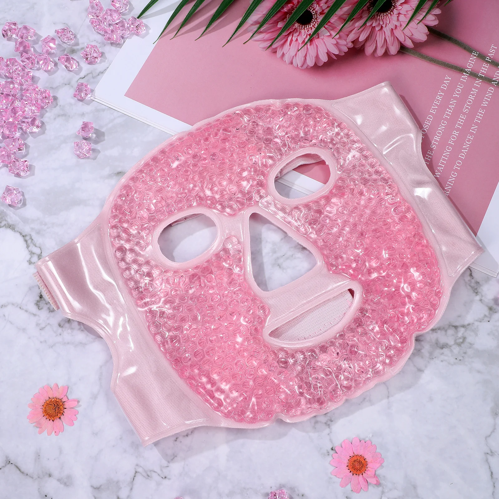 2 قطعة أقنعة العين الباردة الساخنة ضغط قسط المواد البلاستيكية النساء العين الإغاثة الإجهاد الانتفاخ العيون الجافة قناع الوجه التبريد #5