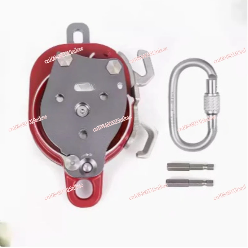 CCD/CCR aerial work drill drive pulley descent ascender force multiplier system one-way pulley