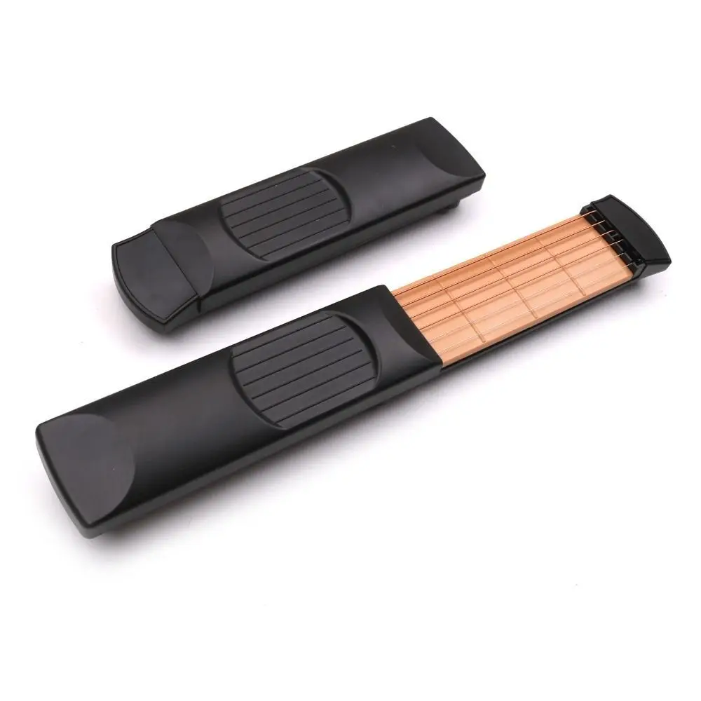

1 Set 6 String Pocket Guitar Crawling Grid Practice Guitar Chord Trainer 4/6 Frets Portable Neck Chord Trainer Guitar Beginner