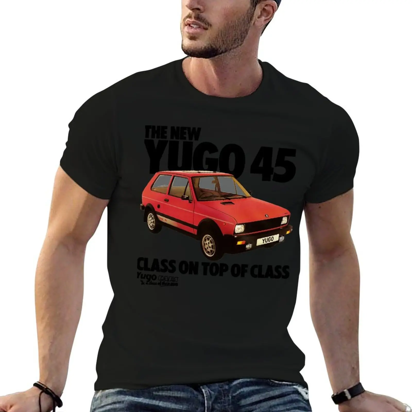YUGO 45 T-shirt.png تي شيرت قطن تي شيرت حزمة رجل تي شيرت قطن عالي الجودة رجالي جرافيك تي شيرت تي شيرت #4