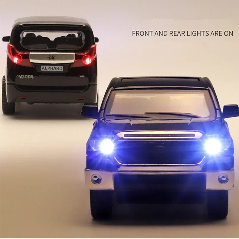 Tundra 1:32 بيك اب سبيكة سيارة نموذج دييكاست لعبة معدنية على الطرق الوعرة المركبات نموذج سيارة محاكاة الصوت والضوء لعبة هدية