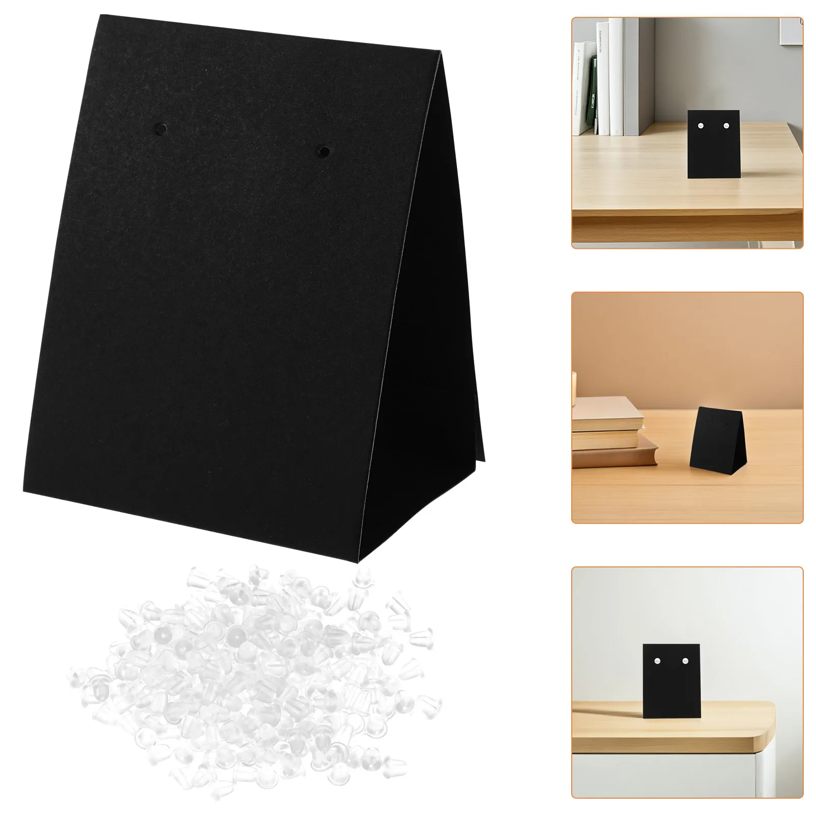 

300 шт. картонных карточек для упаковки серег, крафт-карточки-держатели для демонстрации ювелирных изделий, для розничной продажи, для сережек-гвоздиков, мелких аксессуаров, для путешествий