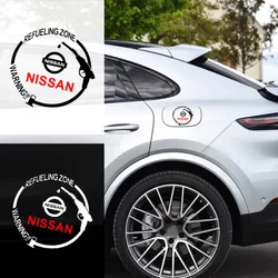 Car Fuel Tank Cap Stickers Vinyl Fashion Decoration Decals For Nissan Nismo Almera Tiida Juke Teana Qashqai 350Z 370Z GTR