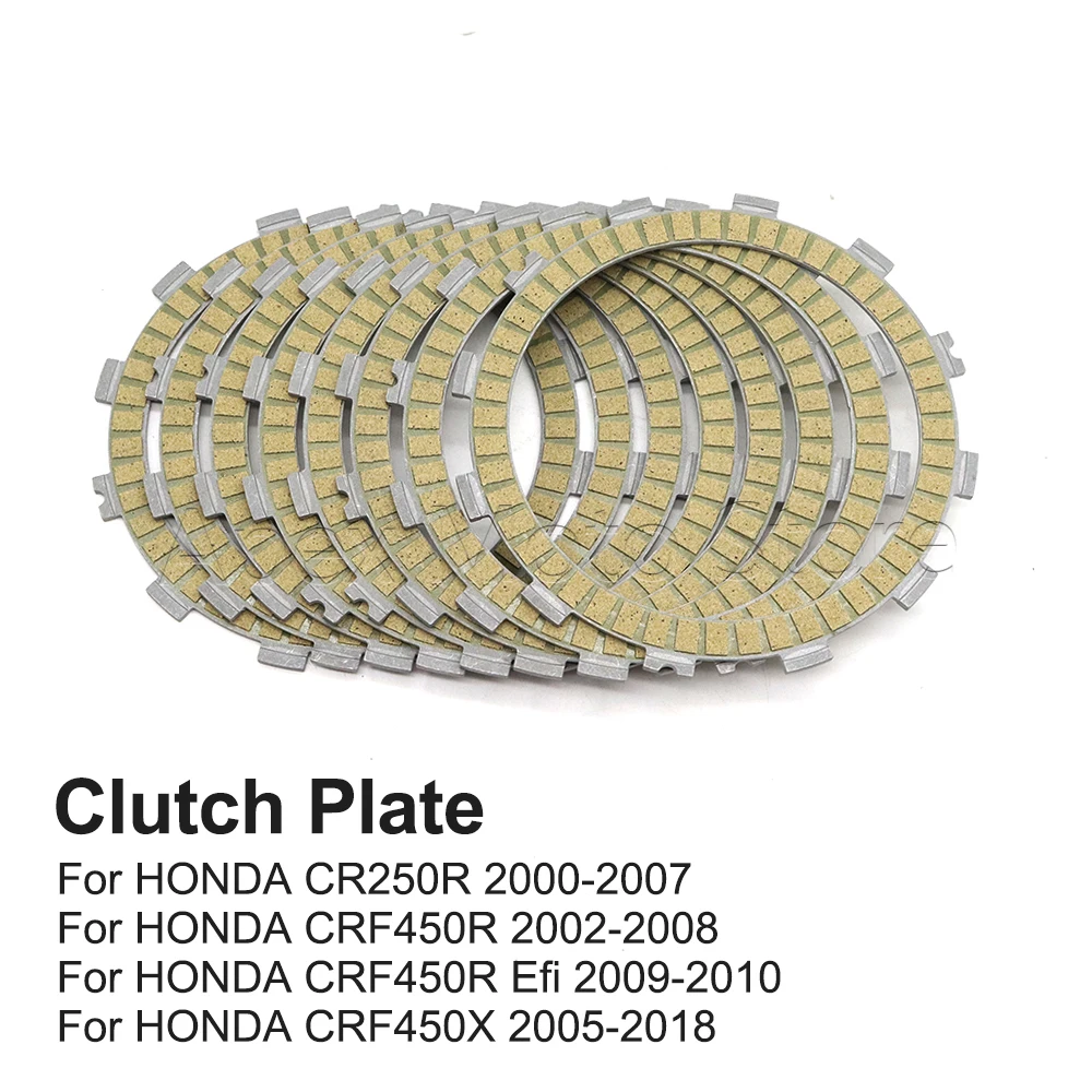 For HONDA CRF450R CRF450X CRF 450R 450X Efi CR250R CR 250R 2000-2018 Motorcycle Clutch Plate Friction Disc Kits Accessories
