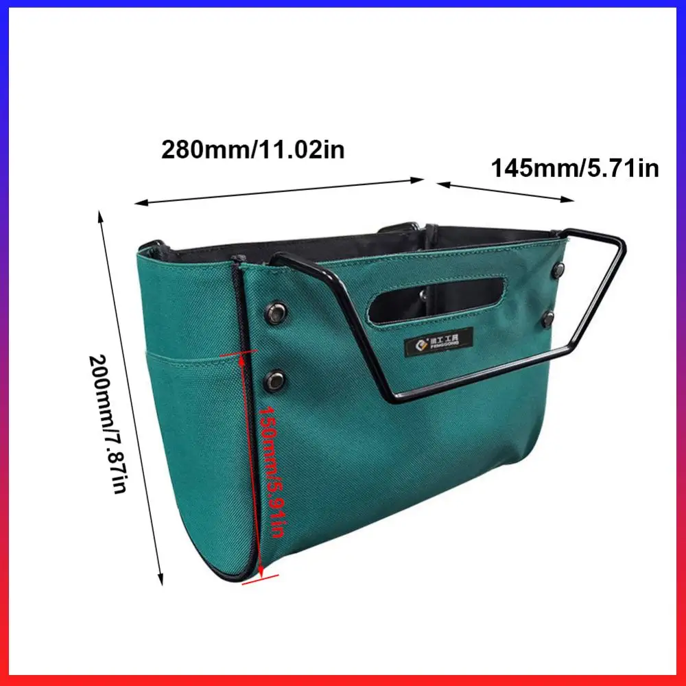 

Сумка для инструментов для телескопической лестницы, сумка для хранения инструментов для стремянки с боковыми карманами, из ткани Оксфорд, для плотников, сантехников, электриков