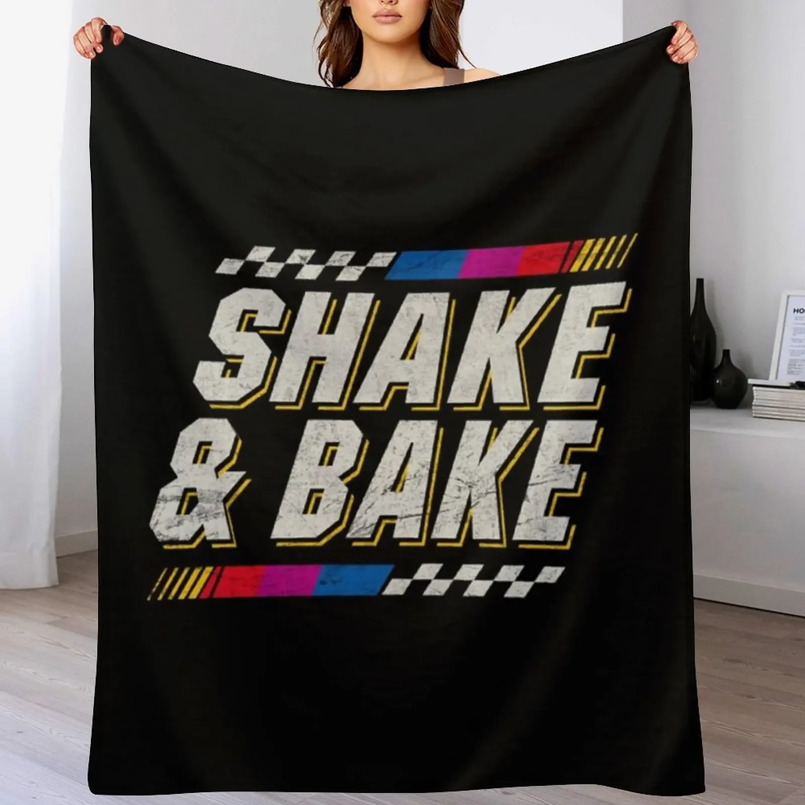 

Shake and Bake - Ricky Bobby Throw Blanket Decorative Sofas Single funny gift Vintage Blankets