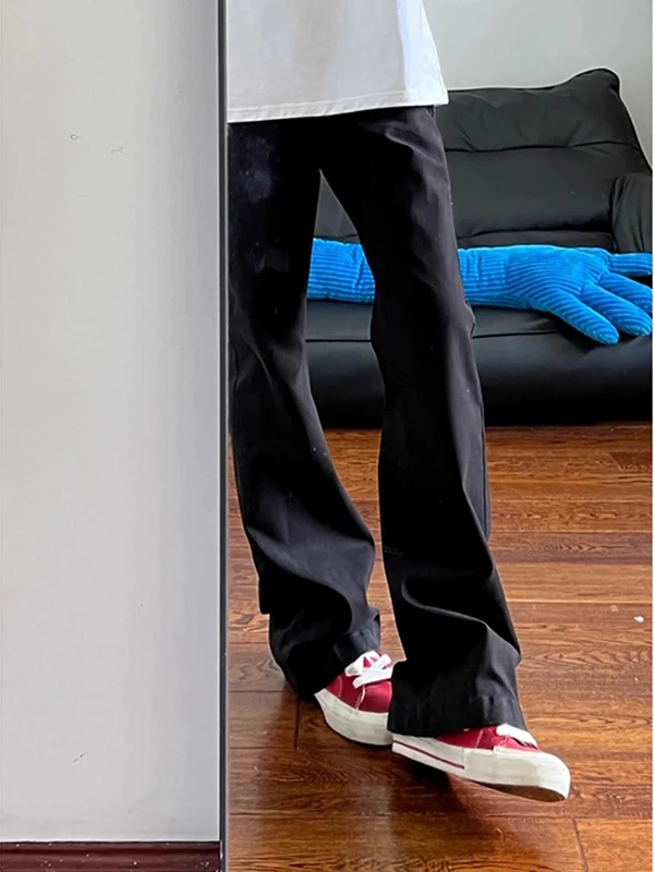 

Bla Slim Fit Straight Leg Jeans Men's Micro Flared American High Street Vibe Sle Clean Fit Long Trendy Jeans Casual Wear