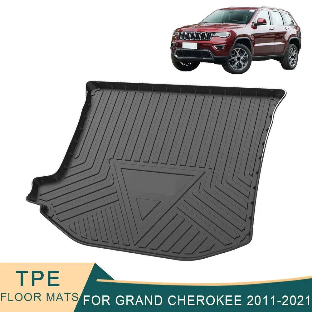 

For Jeep Grand Cherokee 2011-2021 22-23 L Cargo Liner All-Weather TPE Non-slip Trunk Mats Waterproof Boot Tray Trunk Carpet