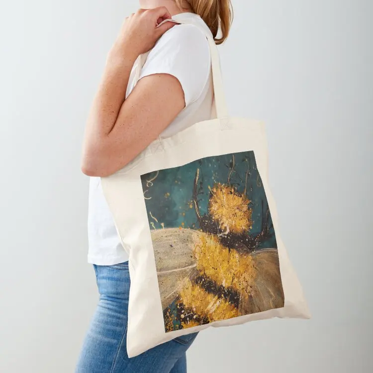 

Big T Bee Tote Bag Shopper tote bags men bags for women Beach bag