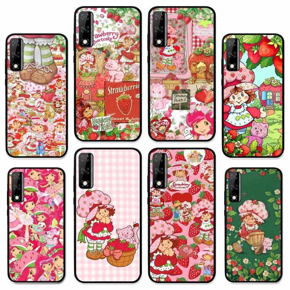 Strawberry S-Shortcake girl Phone Case For Huawei Y9 6 7 5 Prime Enjoy 7s 7 8 plus 7a 9e 9plus 8E Lite Psmart Shell