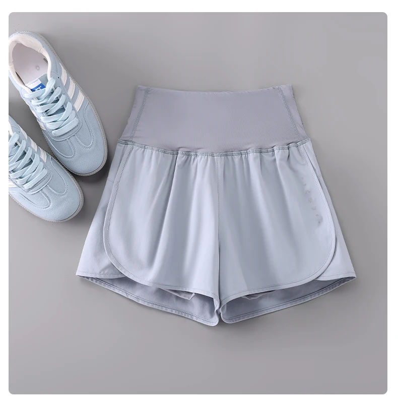 DRUR Damen-Radhose, hohe Taille, schnell trocknend, Yoga-Shorts, Damen-Sommer-Sport, kurze Hose mit Innenfutter, Fitnessstudio-Bekleidung – Detail 6