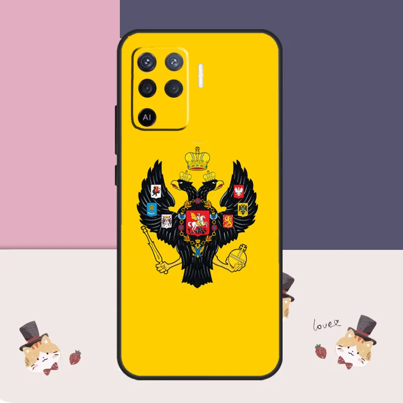 Russian Empire Coat of Arms Case For OPPO A57S A54S A53S A96 A76 A5 A9 A15 A16 A17 A18 A78 A98 A54 A74 A94 A52 A72 A77