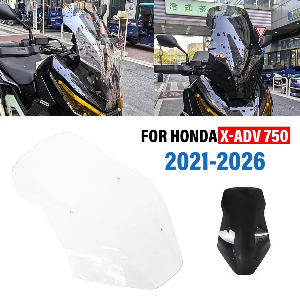 

FOR Honda X-ADV 750 2021-2026 Motorcycle Front Fairing Windshield WindScreen Viser Visor Wind Deflector Protection Accessories