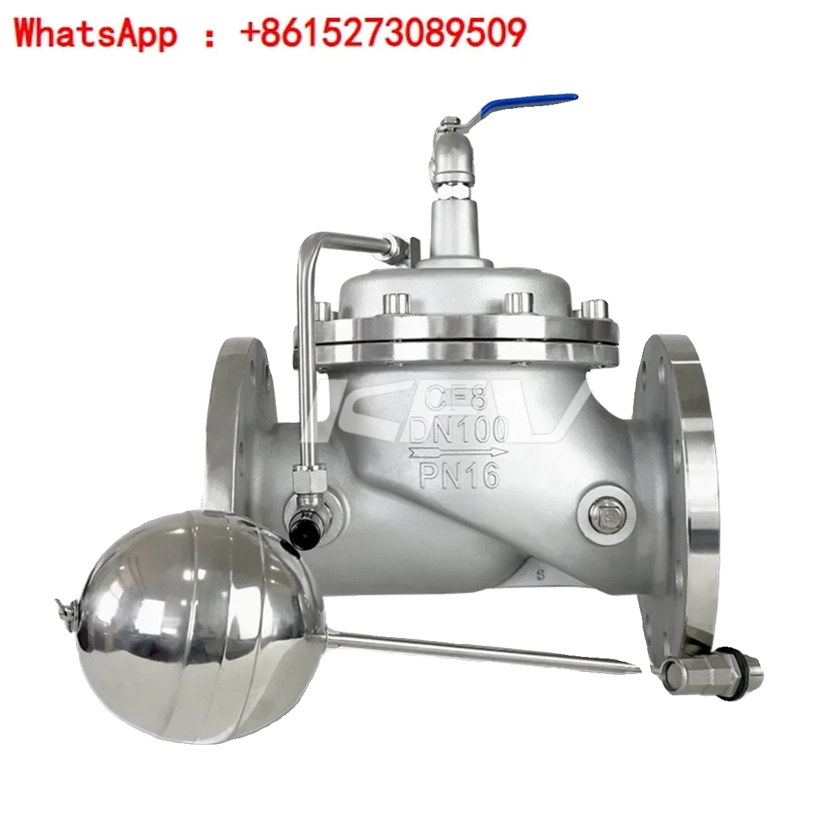 304 stainless steel remote control float ball valve 100X-16P water tank level automatic control valve water replenishment