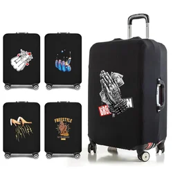 Travel Essentials Suitcase Protective Case Hand Print for 18-32 Inch Holiday Traveling Accessories Trolley Dust Luggage Cover