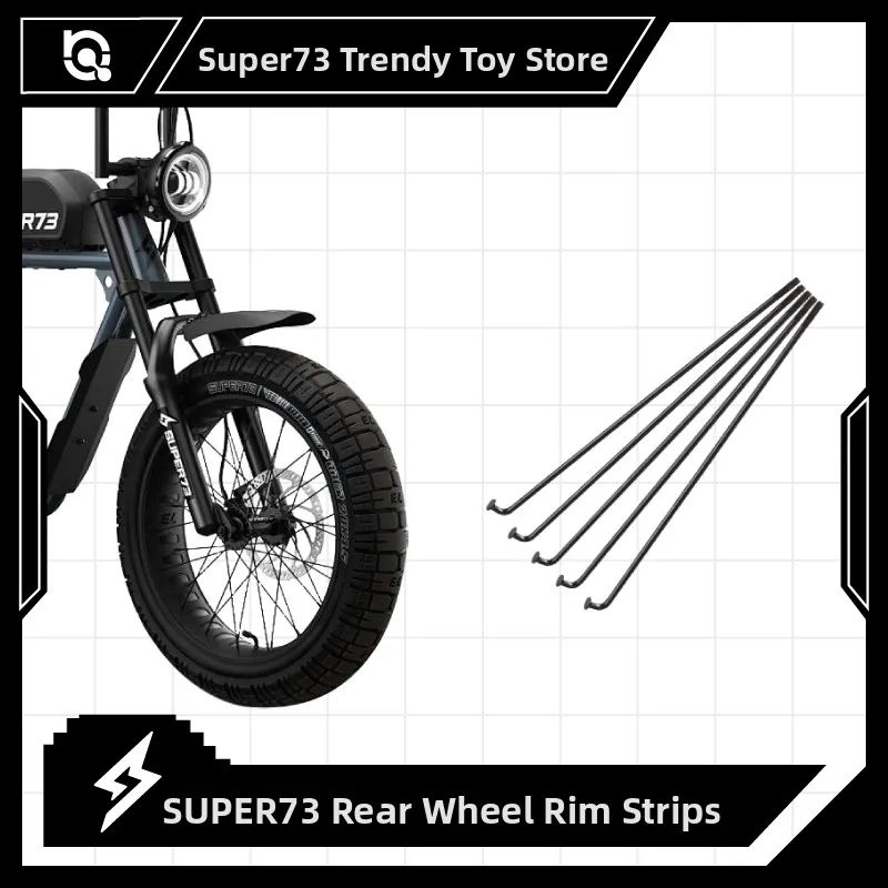 mame Super73 Bla Bicycle Rear Wheel Spoke Set Universal for All Models