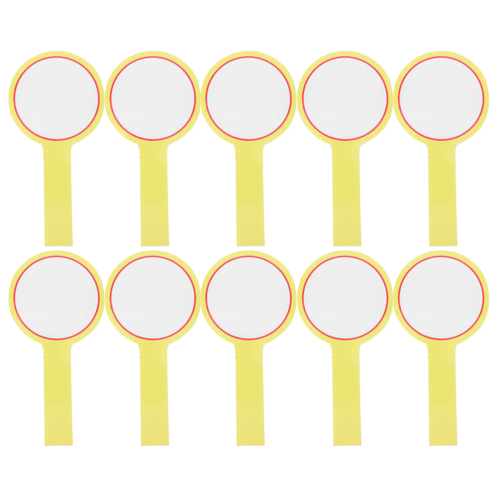 

Набор из 10 белых портативных досок для сухого стирания, многоразовые табло для голосования и оценок, для учителей и студентов