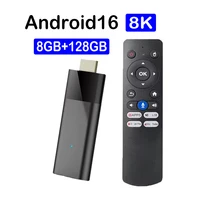 Smart TV Stick Q12 8K Android 16 TV Box Allwinner H313 Wifi Dual 5G 8GB 32GB 64GB 128GB reproductor multimedia BT Google Voice Set Top Box