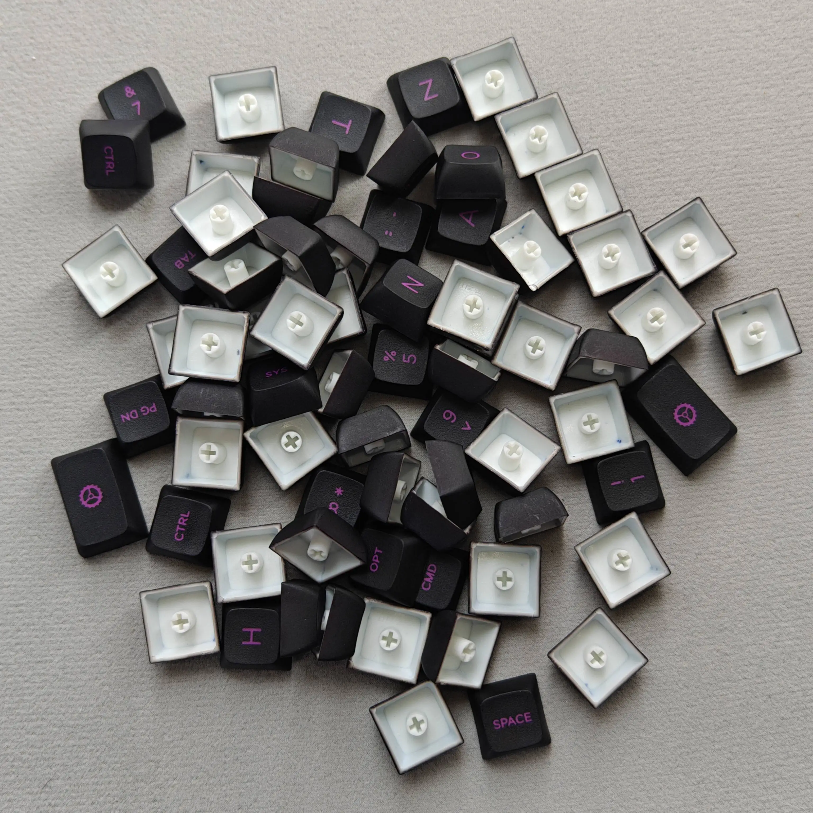 Original and XDA highly sublimated five-sided keycaps for corne sofle inline keyboards split keyboards