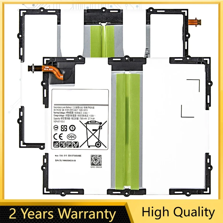 Replacement Battery For Samsung Galaxy , Tab A 10.1 2016, T580, SM-T585C, T585, T580N, EB-BT585ABE, 7300mAh