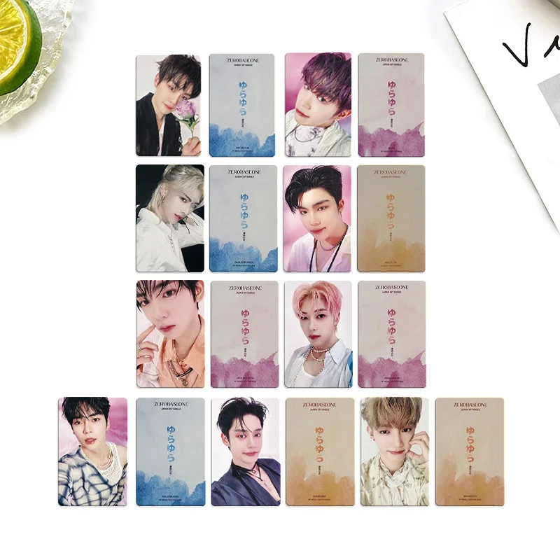 Kpop ZB1 9Pcs/set Swaying Flower Of Destiny Album LOMO Card Greeting Postcard ZhangHao HanBin JiWoong Gifts