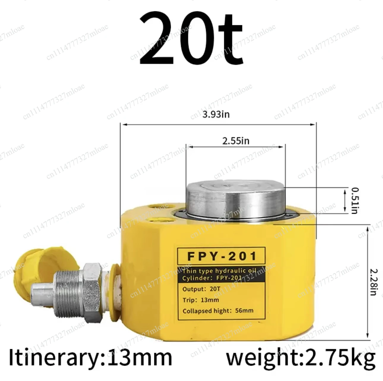

5T/10T/20t adjustable steel elevator ultra-thin portable hydraulic electric cylinder jack booster