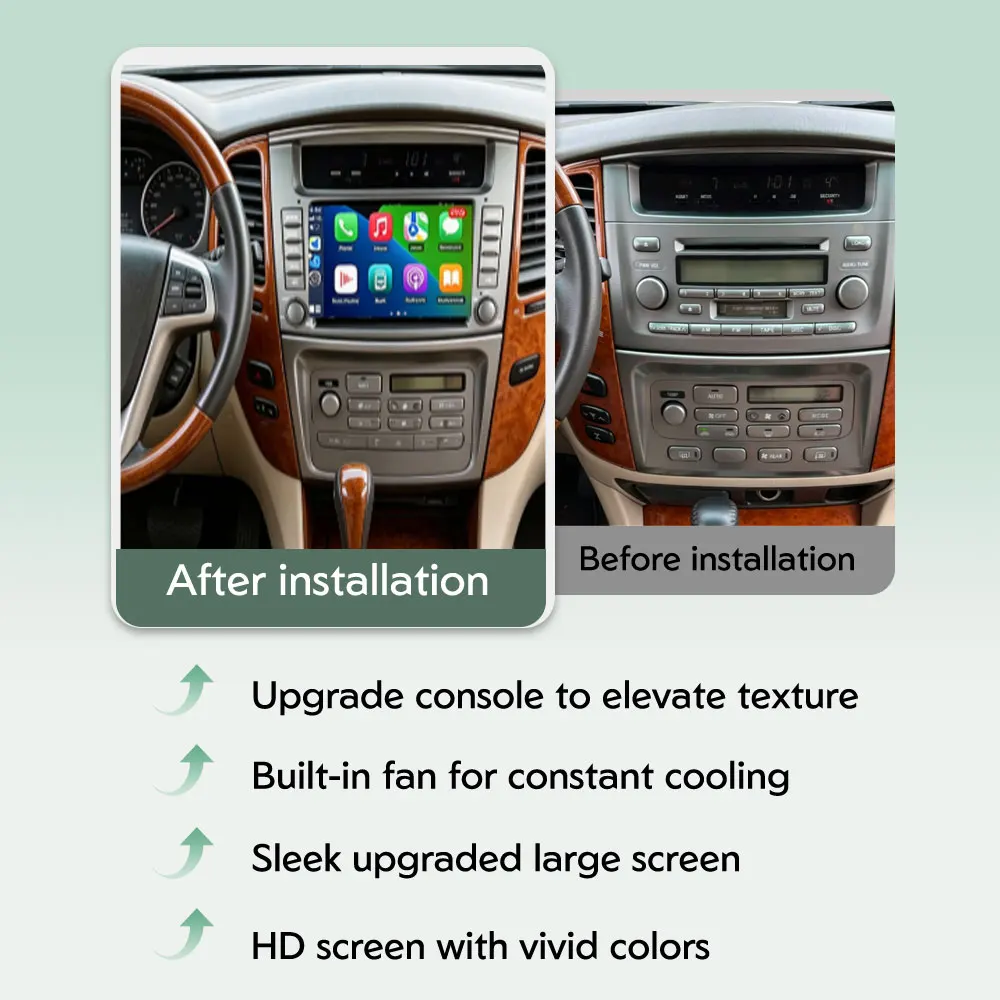 For Toyota Land Cruiser 100 LC100 1998-2007 Multimedia Player 8