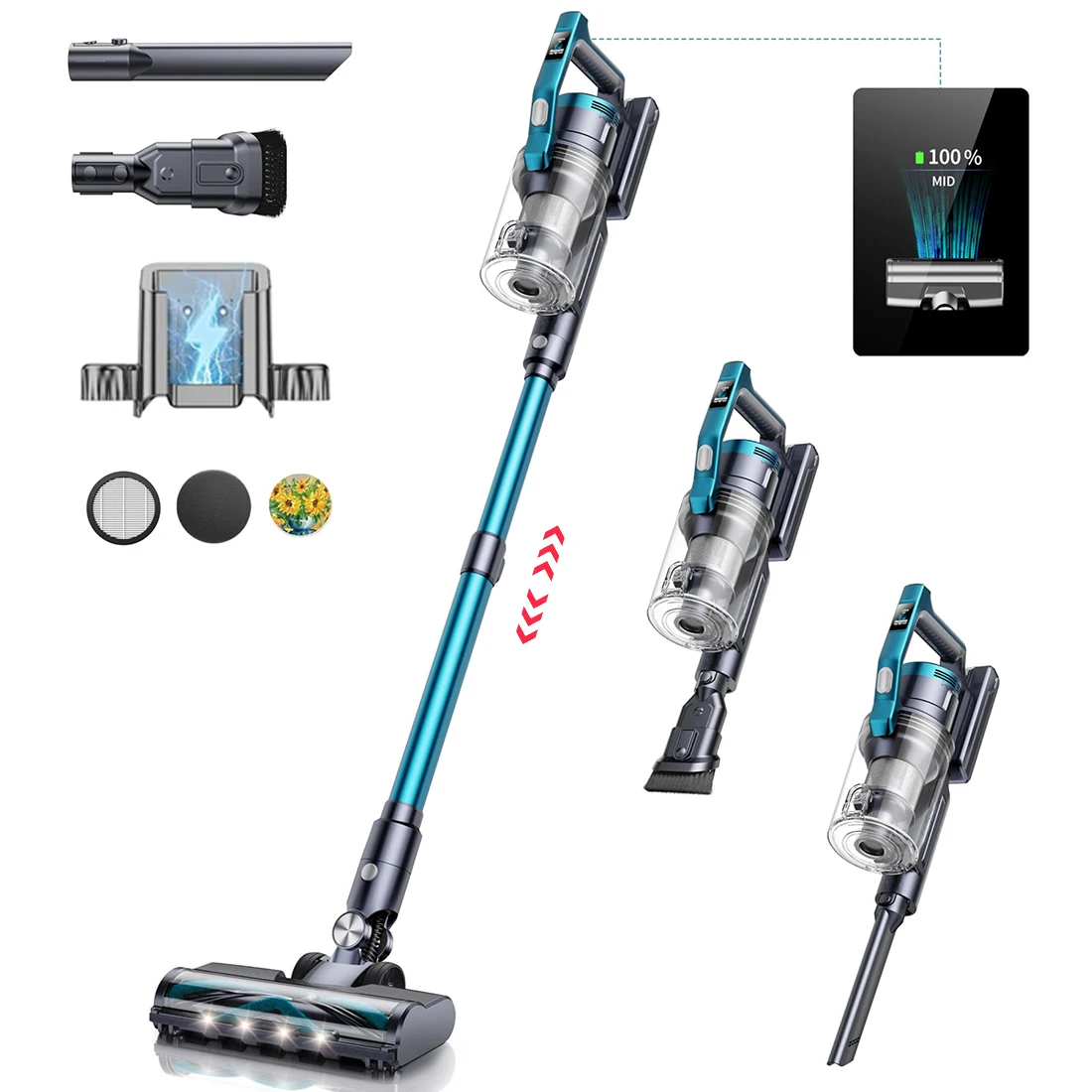 Armo V20 ручный пылесос 50kPa 550W беспроводный пылесос для домашней техники беспроводный съемный батарейный светодиодный дисплей