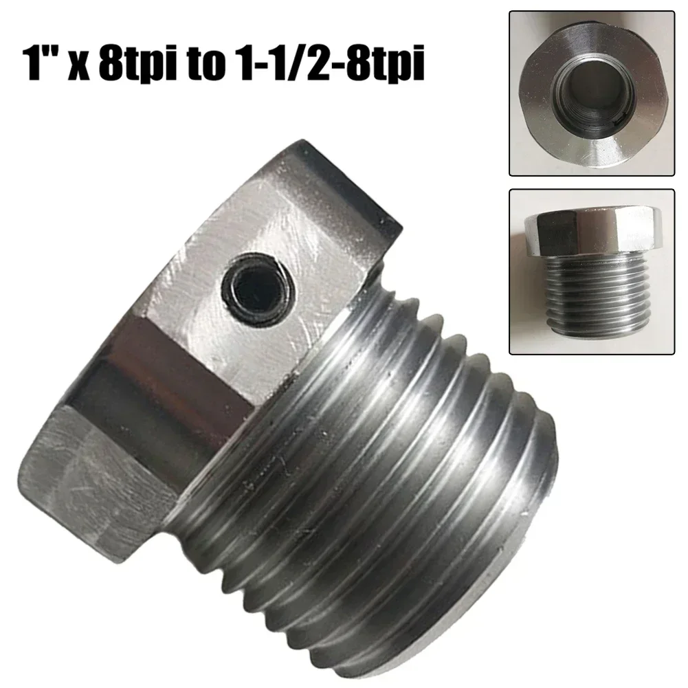 Wood Lathe Chuck Adapter Screw 1-1/2-8 TPI To 1\'\' × 8 TPI Thread Spindle Adapter For Wood Turning Lathe Woodworking Tool Access