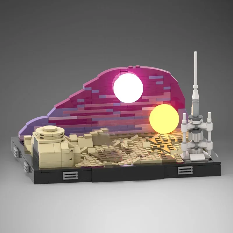 Star Movie Moc Building Bricks Base Duel Set Collection Series Model Technology Block Classic Movie Scenes Toy DIY Assembly Gift