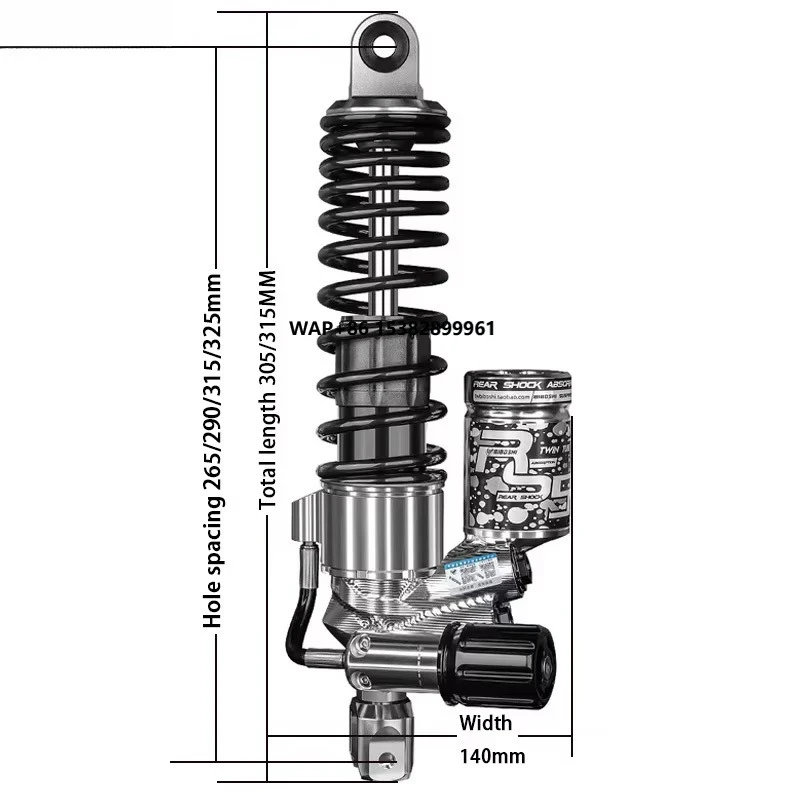 

BIBOSHI Rs5 MAX High Quality Rear Shock Absorber for New Model Hole Spacing 265/290/315/325MM for