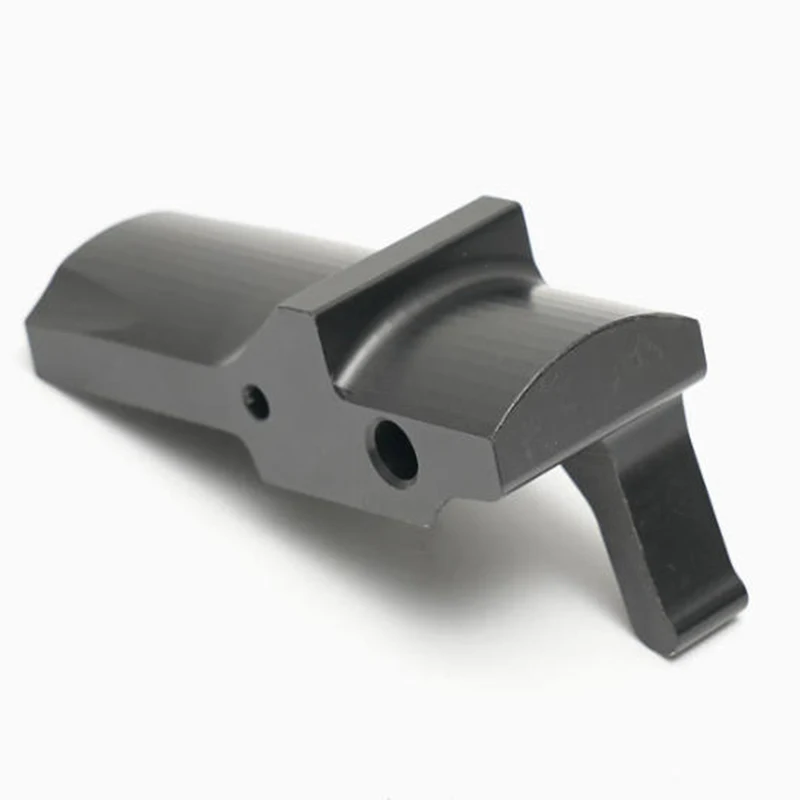 

Black Anodized Metal Parts Metal Kit CNC Milling Parts Black Metal Material Single Arm Bracket